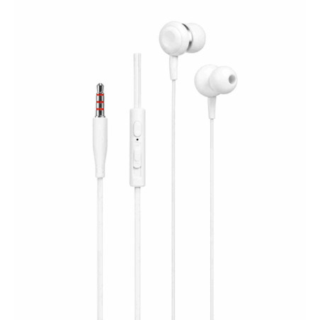 Écouteurs Stéréo Jack 3.5mm Ellietech AT212 – Blanc