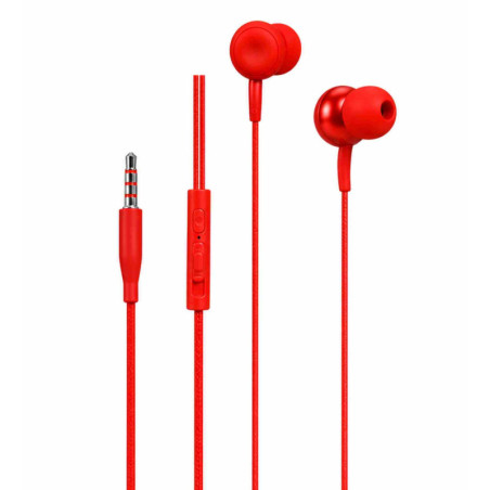 Écouteurs Stéréo Jack 3.5mm Ellietech AT212 – Rouge