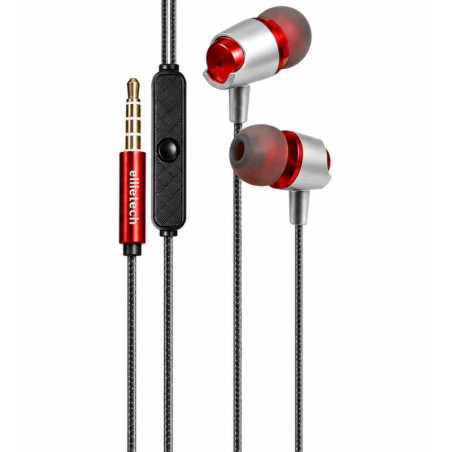 Écouteurs Stéréo Jack 3.5mm Ellietech AT220 – Rouge