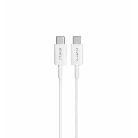 Câble de Charge USB-C ver USB-C 2m EllieTech CC409 - Blanc
