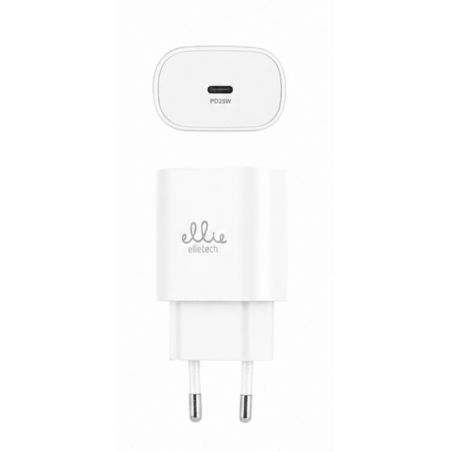 Chargeur USB-C Ellietech CD314 25W - Blanc
