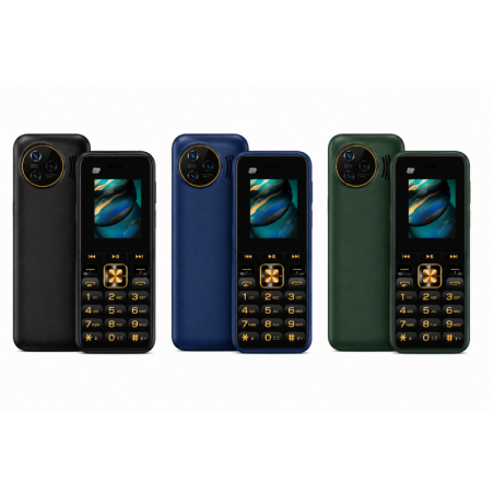 Téléphone Portable 4 SIM X30 3600mAh avec Lampe Torche - Bleu - Neuf
