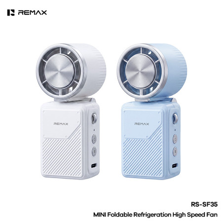 Ventilateur Portable Pliable à Refroidissement 3000mAh Remax RS-SF35 - Blanc
