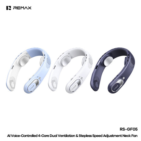 Ventilateur Tour de Cou AI 4000mAh Remax RS-GF05 - Blanc
