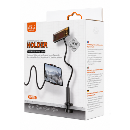 Universal Stand Ellietech SP316 with Long Arm – Black