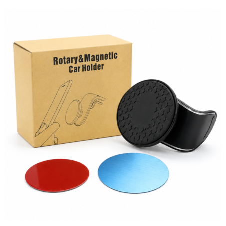 Support Tétéphone Voiture Magnétique Rotatif Universel PS94-05