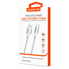 Câble USB-A vers USB-C XSSIVE XSS-BR-AC-1M Ch | Smarty Paris