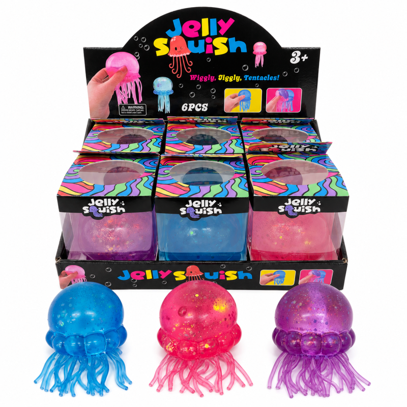 Squishy Méduse Pailleté Nee Doh DSM - Lot de 6 Pièces Squishy Méduse Pailleté Nee Doh DSM - Lot de 6 Pièces
