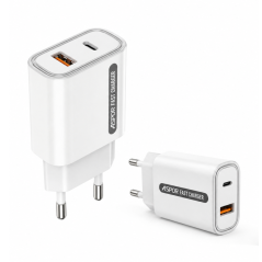 Kit Chargeur USB-C PD + USB QC 3.0 33W - ASPO | Smarty Paris