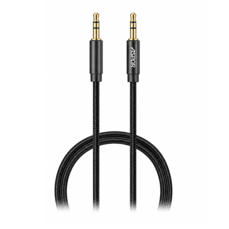 Câble Audio 2 Jack 3,5 mm Mâle - ASPOR A230 - 1M Noir