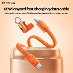 Câble De Charge Rapide Avec Dragonne REMAX CB | Smarty Paris