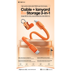 Câble De Charge Rapide Avec Dragonne REMAX CB | Smarty Paris