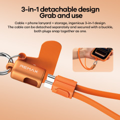 Câble De Charge Rapide Avec Dragonne REMAX CB | Smarty Paris
