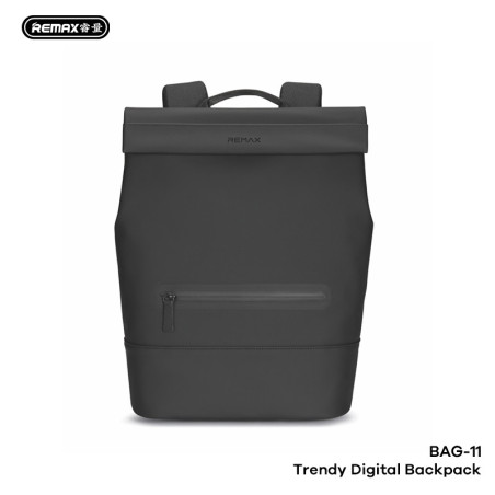 Sac À Dos Professionnel Pour Ordinateur REMAX BAG-11, 14 Pouces, Résistant À L’Eau, Léger, Rangement Multicouche, Noir