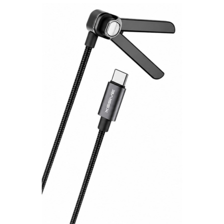 Câble de Charge USB-C/8-Pin avec Support - 1M - XSSIVE XSS-STCL-1M
