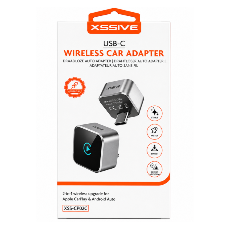 Adaptateur sans Fil pour CarPlay et Android Auto Xssive XSS-CP02C Adaptateur sans Fil pour CarPlay et Android Auto Xssive XSS-CP02C