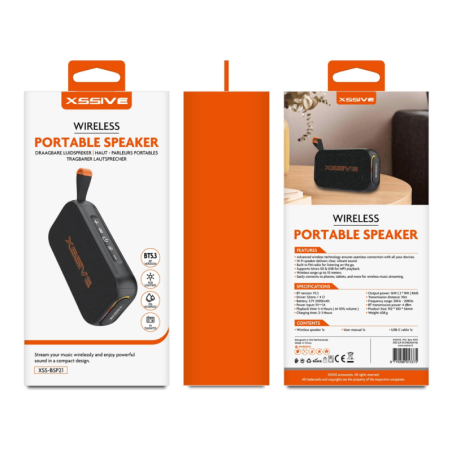 Enceinte Bluetooth Portable XSSIVE XSS-BSP21 - Noir