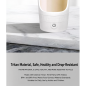 Bouteille Shaker Électrique VX90, 630 ml, 9000 Tr/Min, 1200 mAh, Tritan, Base Amovible, Mélange Automatique, Blanc