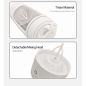 Bouteille Shaker Électrique VX90, 630 ml, 9000 Tr/Min, 1200 mAh, Tritan, Base Amovible, Mélange Automatique, Blanc