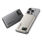 Power Bank Magnétique Sans Fil 10000mAh Charge Rapide PD 20 W TUGII-Y07W - Gris