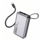 Power Bank Portable 20000mAh PD 45 W Câble USB-C/Lightning TUGII-Y245 - Gris