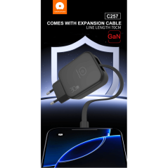 Chargeur Secteur Rapide GaN 30W USB-C avec Câ | Smarty Paris