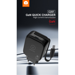 Chargeur Secteur Rapide GaN 30W USB-C avec Câ | Smarty Paris