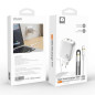 Kit Chargeur Rapide GaN 65W USB-C + USB-A avec Câble USB-C 1M WUW-T117 - Blanc Kit Chargeur Rapide GaN 65W USB-C + USB-A avec Câble USB-C 1M WUW-T117 - Blanc