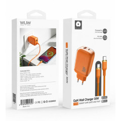 Kit Chargeur Rapide GaN 30W USB-C + USB-A ave | Smarty Paris