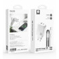 Kit Chargeur Rapide GaN 30W USB-C + USB-A avec Câble USB-C to Lightning 1M WUW-T115 - Blanc