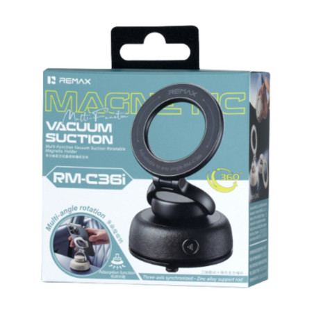 Support Magnétique pour Smartphone Rotation 360° Remax RM-C36i - Noir
