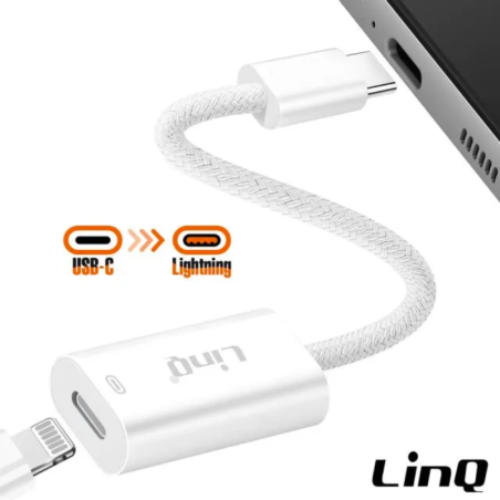 Adapteur 8 Pin Vers Type-C 60 W Charge Rapide MM7366