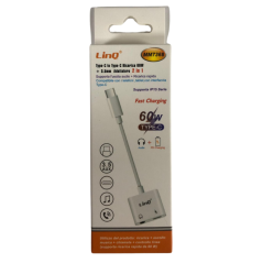 Adaptateur USB-C vers Audio Jack 3.5mm et USB | Smarty Paris