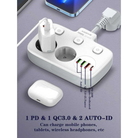 Prises Secteur PD QC3.0 XSSIVE XSS-SOCKET2