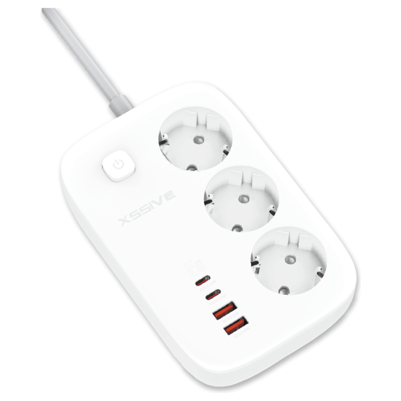 Wall Charger XSSIVE XSS-SOCKET3 – 65 W, PD and QC 3.0 Wall Charger XSSIVE XSS-SOCKET3 – 65 W, PD and QC 3.0
