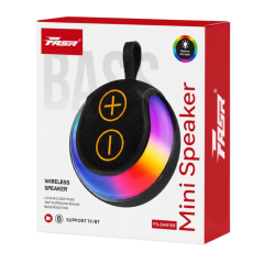 Enceinte Bluetooth Portable Rond RGB FASR - F | Smarty Paris
