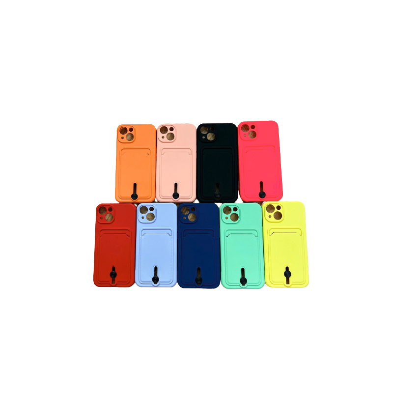 Coque en Silicone iPhone avec Porte Carte