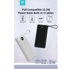 Power Bank 4 Câbles (USB + Lightning + Micro | Smarty Paris