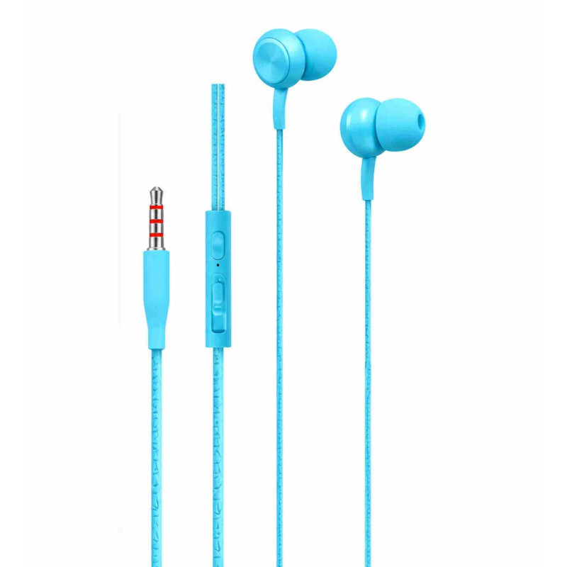 Stereo Earphones Ellietech AT212 – 3.5 mm Jack, Blue Stereo Earphones Ellietech AT212 – 3.5 mm Jack, Blue