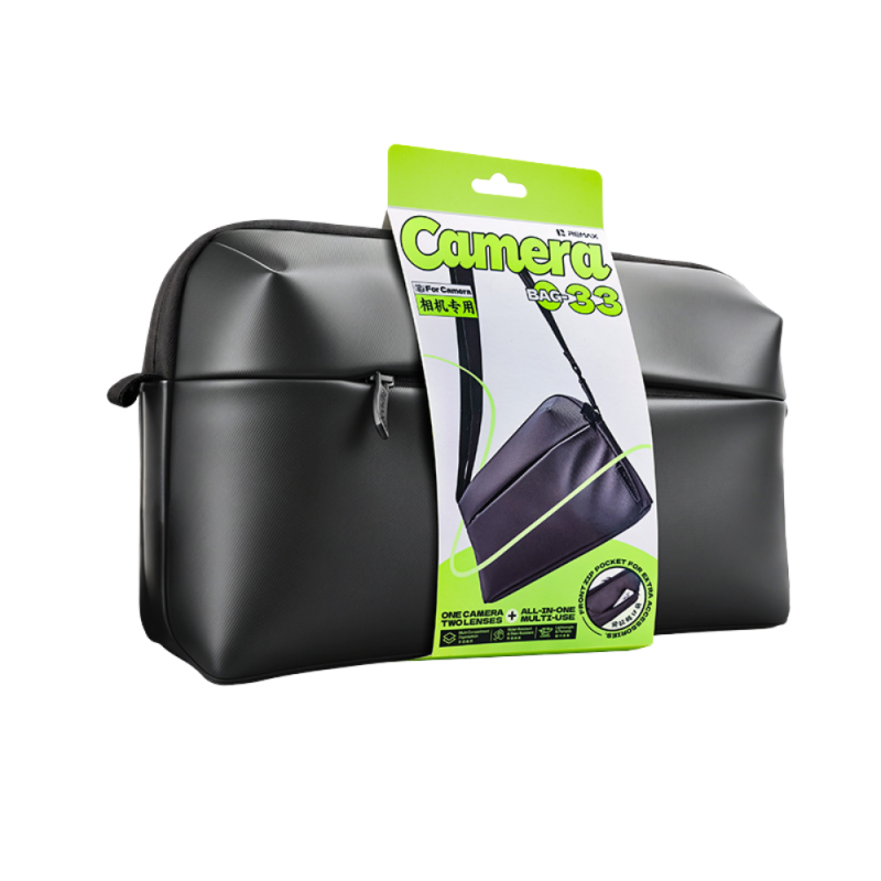 Sac Bandoulière pour Appareil Photo avec Compartiments Ajustables REMAX BAG-33 - Noir Sac Bandoulière pour Appareil Photo avec Compartiments Ajustables REMAX BAG-33 - Noir