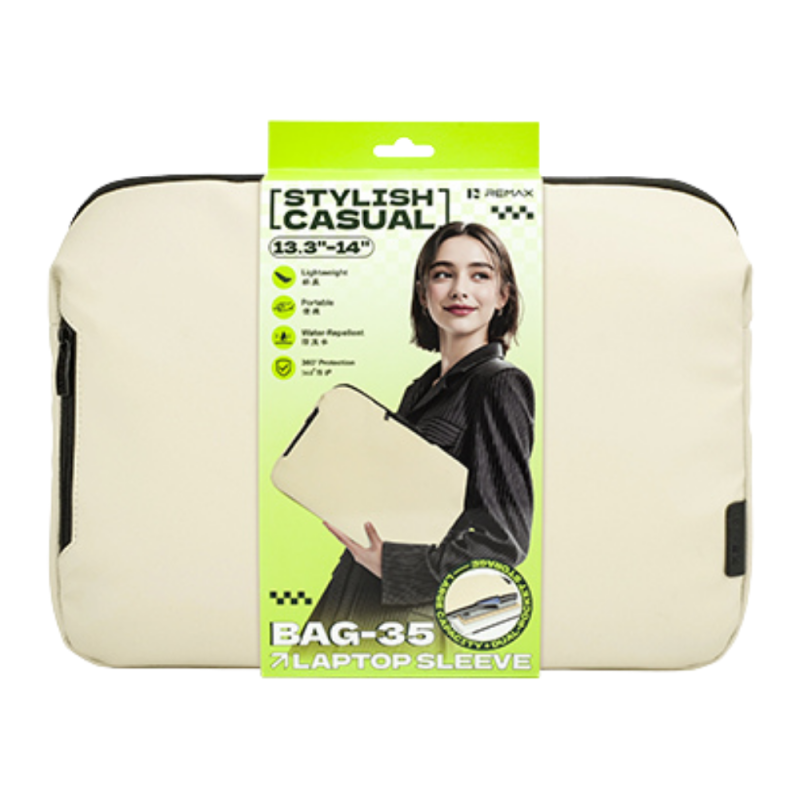Housse de Protection pour Ordinateur Portable 13,3–14" REMAX BAG-35 - Beige