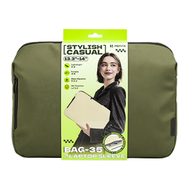 Housse de Protection pour Ordinateur Portable 13,3–14" REMAX BAG-35 - Vert