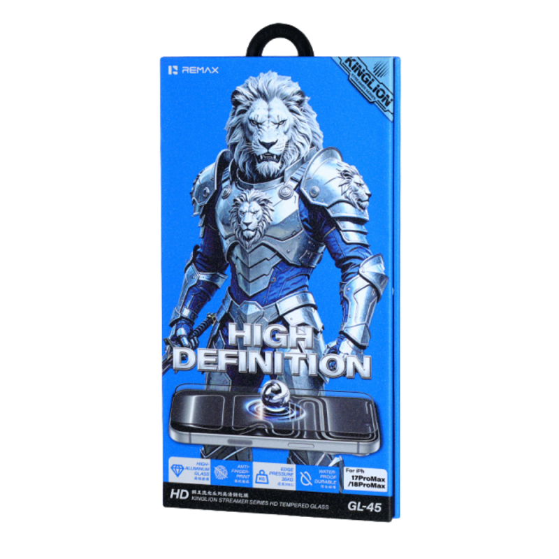 Verre Trempé HD Haute Résistance Série Kinglion Streamer pour iPhone 11 à 18 REMAX GL-45