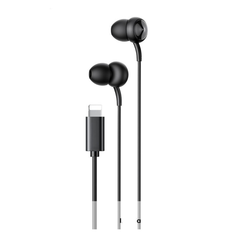 Écouteurs Filaires pour iPhone avec Commande et Appels REMAX RM-510i - Noir