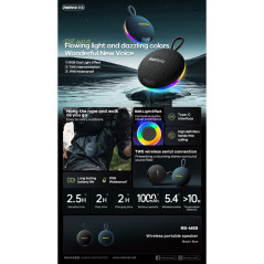 Enceinte Portable Sans Fil REMAX RB-M69 - Noi | Smarty Paris
