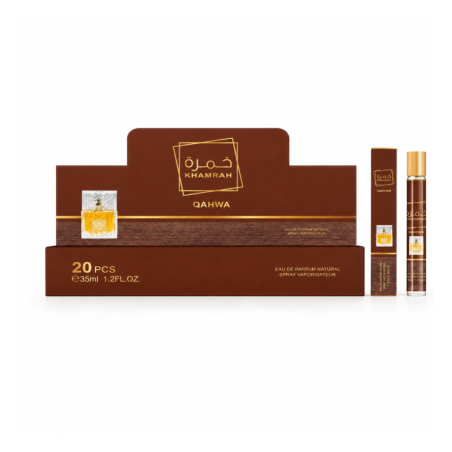 Eau de Parfum Khamrah Qahwa - Boîte de 20 flacons de 35 ml
