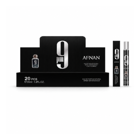 Eau de Parfum Afnan 9 PM - Boîte de 20 flacons de 35 ml