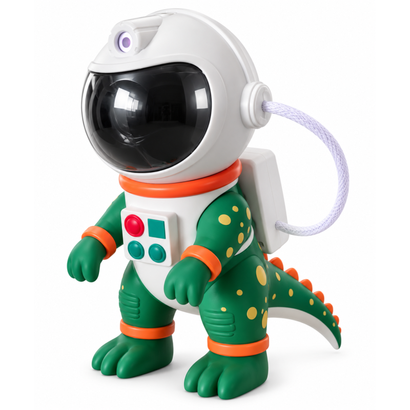Lampe Projecteur Ciel Étoilé Dinosaure Astronaute QS-01 - USB-C - Vert Lampe Projecteur Ciel Étoilé Dinosaure Astronaute QS-01 - USB-C - Vert