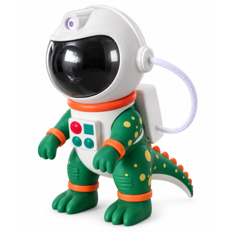 Lampe Projecteur Ciel Étoilé Dinosaure Astronaute QS-01 - USB-C - Vert