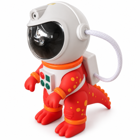 Lampe Projecteur Ciel Étoilé Dinosaure Astronaute QS-01 - USB-C - Rouge